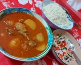 A picture of step 7 of Simple chicken Aloo shorba.