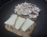Foto del paso 6 de la receta: Sándwich🍍de pollo🧀y queso🍞🥯🍗