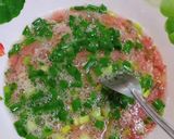 Hình bước làm 1 của món Lòng trắng trộn thịt bằm