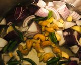 A picture of step 2 of Methi Malai Matar.