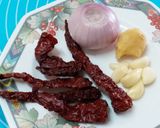 A picture of step 2 of Andhra Style Peanut Chutney.