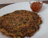 A picture of step 4 of Oats Spinach Pancake.