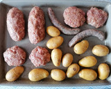 Bifteki mit Fächerkartoffeln Rezeptschritt 1 Foto