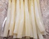 Marha steak besamelles spárgával, sajttal felül sütve recept fázis 1 fotója