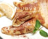 Foto langkah ke 10 dari resep APPLE PIE FRENCH TOAST with Homemade Cream cheese.