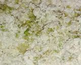 A picture of step 1 of Cabbage fritters.