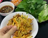 Hình bước làm 3 của món Bánh khoai tôm chiên