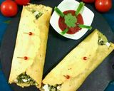 A picture of step 7 of Mung Dal Chilla.