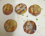 A picture of step 3 of Sweet Potato Bruschetta (Vrat Special).