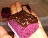 Foto langkah ke 10 dari resep Brownies Ungu 3 telur Kukus.