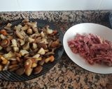 Foto del paso 2 de la receta Fideuà de pato y setas 🍄