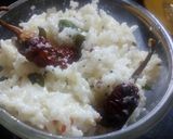 A picture of step 4 of Curd rice.