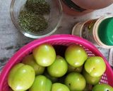 عکس مرحله 1 از دستور ترشی و شور گوجه سبز