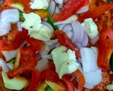 A picture of step 6 of Wheat flour Pizza.