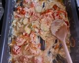 A picture of step 6 of Feta Pasta with Cherry Tomatoes and Zucchini.