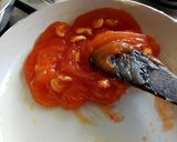 A picture of step 5 of Karachi Halwa.