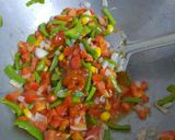 A picture of step 3 of Veggie penne pasta.