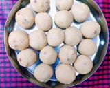 A picture of step 8 of Diwali Special Rava Ladoo.
