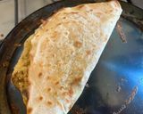 A picture of step 8 of Lebanese Saj bread - markouk.