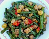 Foto langkah ke 4 dari resep Oseng kacang tempe utren.