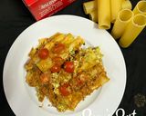 A picture of step 7 of Cannelloni with Bolognese.