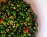 A picture of step 2 of Instant Green Chilli Pickle.