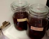 A picture of step 2 of Cherry gin 🍒🍹.