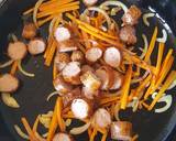 Sausage & Carrot Omelette recipe step 2 photo