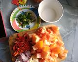 Foto langkah ke 1 dari resep Tomat telur pedas 🍎🥚🌶.