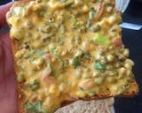 Besan Bean Sprouts open sandwich recipe step 3 photo