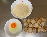 A picture of step 1 of Deep-Fry Scallops.