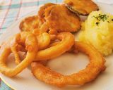 Foto del paso 8 de la receta: Fritura de Berenjena y Aros de Cebolla rebozados con pasta Orly
