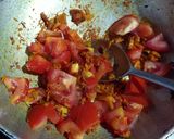 A picture of step 3 of Turmeric paneer.