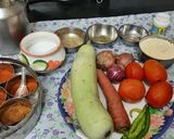 A picture of step 1 of Kofta gravy.