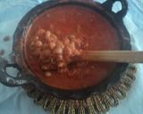 A picture of step 3 of Pork in Milpa Tomato Sauce with Green Chiles and Epazote.