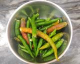 A picture of step 1 of MANGO CORIANDER CHUTNEY...