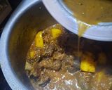 A picture of step 7 of Beef yakhni pulao biryani.