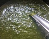 A picture of step 1 of Palak paneer.