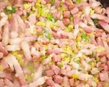 Foto del paso 2 de la receta: Relleno de puerro, queso y panceta