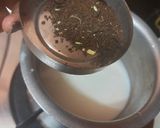 A picture of step 2 of Jaggery ginger tea.