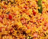 A picture of step 7 of Quick Ham with Rice 🍚.