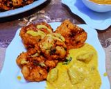 صورة لخطوة 8 من وصفة 🍽️ شوفلور (قرنبيط)(قرنبيط) بانيه بصلصة الفطر