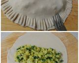 A picture of step 4 of Potato gujiya paratha.