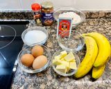 Foto del paso 1 de la receta Pastel de plátano y dulce de leche “ sin gluten”