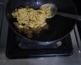A picture of step 2 of Coconut Kadhi with chana dal dumplings.