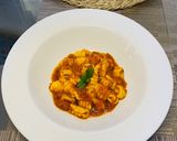 A picture of step 8 of Homemade Gnocchi with Pizza/Pasta Sauce.