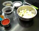 A picture of step 3 of Instant raw mango pickle without oil.