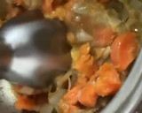Foto del paso 5 de la receta: Codillo de cerdo con salsa de verduras y patatas asadas