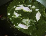 A picture of step 7 of Palak Paneer.