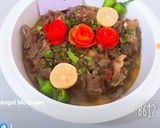 A picture of step 4 of Gobi gosht.